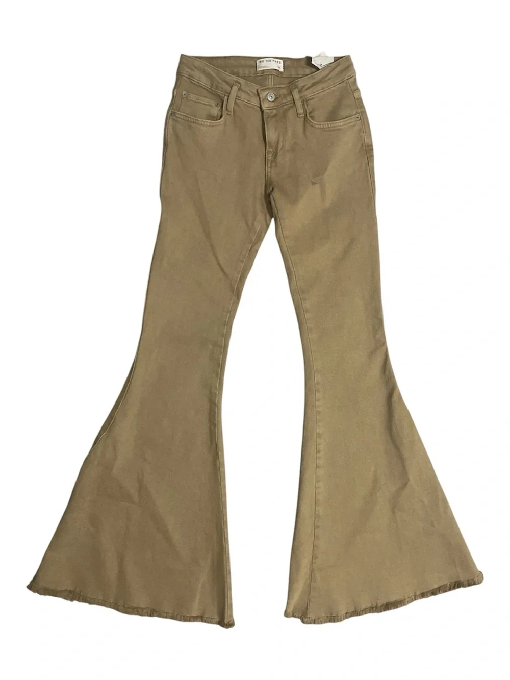 1496. FREE PEOPLE We The Free Emre Low-Rise Flare Jeans in Tannin Sz 25 NWT $98
